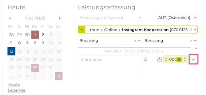 erfassung