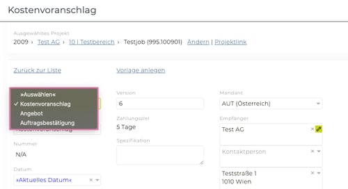 Dokumentenarten