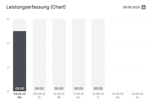 Leistungserfassung Chart