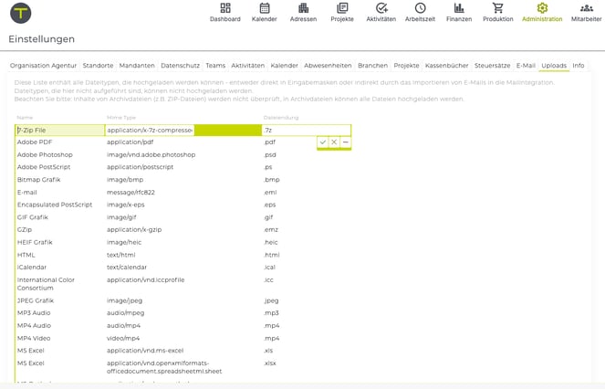 Uploads_Einstellungen